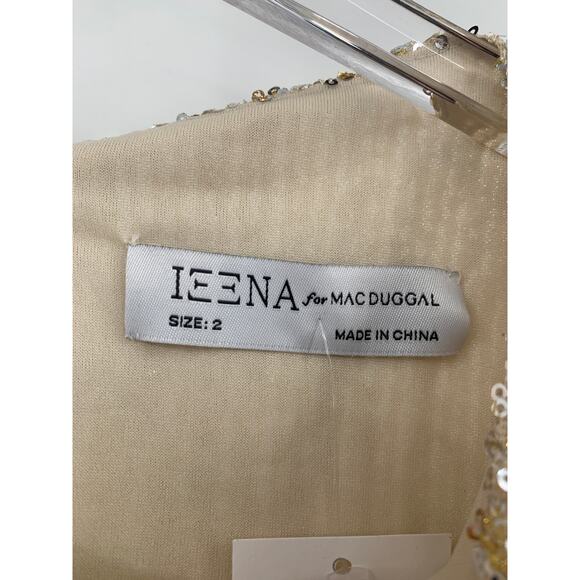 MAC DUGGAL Dress Size 2 Evening Gown Sequin Mini Dress NEW Gold Shift - Picture 5 of 8